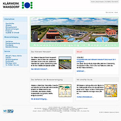 Homepage des Klärwerks Wansdorf