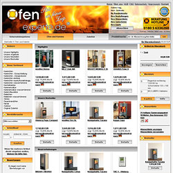 Online-Shop Ofenexperte.de ist gestartet.