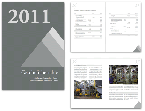 Geschäftsbericht der Stadtwerke Oranienburg und der Erdgasversorgung Oranienburg